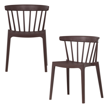 WOOOD Bliss tuinstoel met spijlen kunststof paars/bruin kopen? Tuinstoelen | Karwei