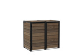 Keter Hide Away containerberging Walnut 2 x 240 liter