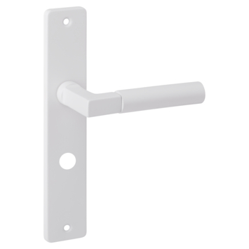 Karwei deurkruk set Stefano recht schild vrij-bezet sluiting 63/8 mm wit aluminium kopen? Deurbeslag binnen | Karwei