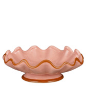 Schaal decoratief licht roze dolomiet 8xØ23 cm