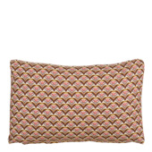 Kussen mini bloemen motief beige 55x35x10 cm