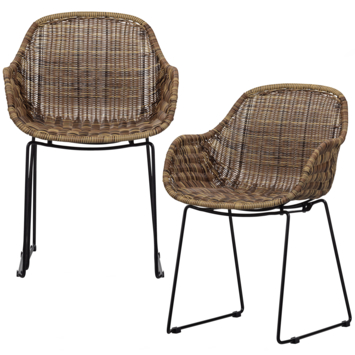WOOOD Willow tuinstoel naturel kopen? Tuinstoelen | Karwei
