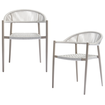 WOOOD Yellow tuinstoel touw/aluminium lichtgrijs kopen? Tuinstoelen | Karwei