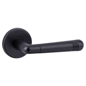 Karwei deurkruk set Danilo rond rozet zwart aluminium kopen? Deurbeslag binnen | Karwei