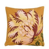 Kussen bloem warme tinten 45x45x10 cm