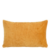 Kussen okergeel velvet 55x35x10 cm
