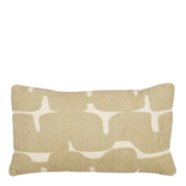 Kussen graphic golvend dessin beige 55x35x10 cm