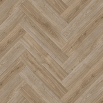 Vinyl vloer Novara visgraat bruin eiken houtlook - per cm