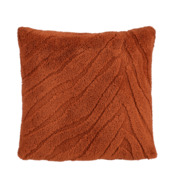 Kussen zebra motief bruin 45x45x10 cm