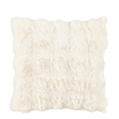 Kussen beige 45x45x10 cm