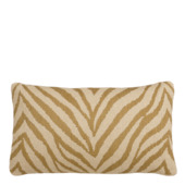 Kussen zebra print groot motief lichtbruin 55x35x10 cm