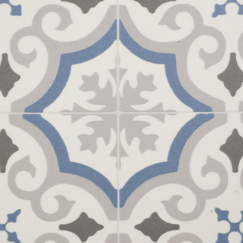 Vinyl vloer Elara blauwgrijs dessin - per cm