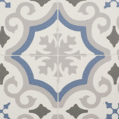 Vinyl vloer Elara blauwgrijs dessin - per cm