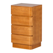 WOOOD 4-lade ladekast bruin MDF 70x40x34 cm