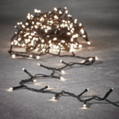 Lucalight LED lichtsnoer 48 lampjes klassiek wit licht 3,6 cm