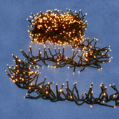 Lucalight LED lichtsnoer cluster 384 lampjes klassiek wit licht 2,8 m