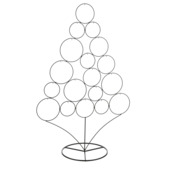 Decoratieve ornament houder kerstboom zwart 62x95 cm