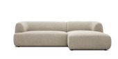 Hoekbank Lily met verlenging rechts beige polyester stof