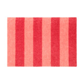 Droogloopmat streep roze/rood 50x70 cm