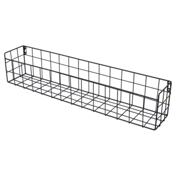 Duraline wandmand draadstaal mat zwart 60 x 12 x 10 cm kopen? Panelen | Karwei