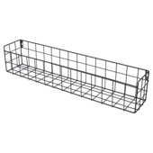 Duraline wandmand draadstaal mat zwart 60 x 12 x 10 cm