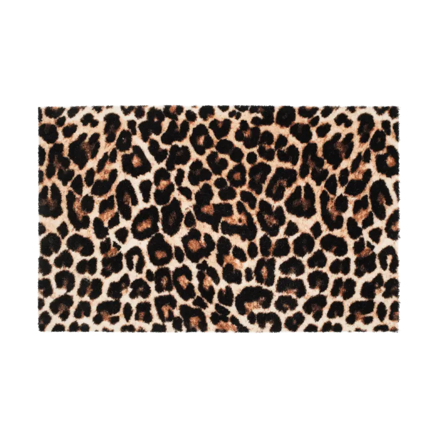 Droogloopmat luipaard bruin 50x70 cm