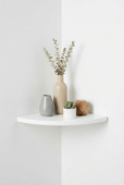 Duraline wandplank hoek XS2 wit 30x30 cm 18 mm