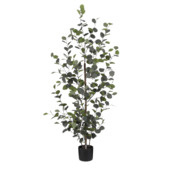 Kunstplant eucalyptus in pot groen - h150xd30cm
