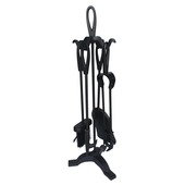 Livn Houtkachelset zwart