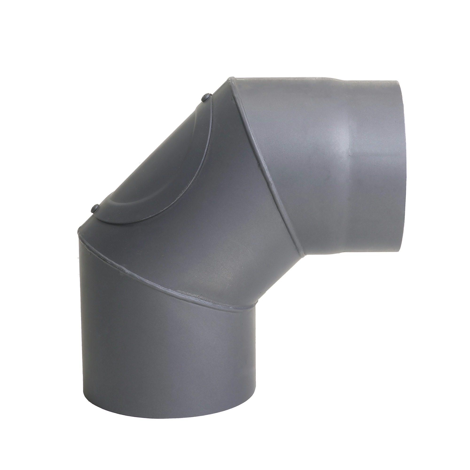 Livinaposflame Kachelpijp Bocht 90 Graden Enkelwandig Antraciet O150 Mm livinaposflame kopen in de aanbieding