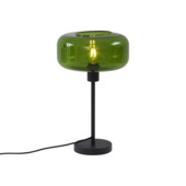 Qazqa tafellamp Bizle E27 Led verlichting groen glas