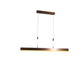 Qazqa hanglamp Lamba geïntegreerde LED lichtbron donker brons aluminium verstelbaar