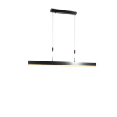 Qazqa hanglamp Lamba geïntegreerde LED lichtbron zwart aluminium verstelbaar