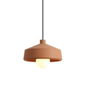Qazqa hanglamp Terracotta E27 LED lichtbron terracotta steen ¿ 33 cm