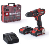 Einhell TE-CD 18/40 Li-i accuklopboor 18 V met 2 accu’s 2,0 Ah, snellader en 64-delige set
