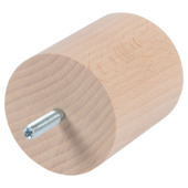 Duraline meubelpoot rond zwart Ø6,4x8 cm