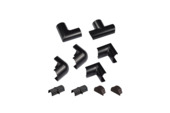 D-line Accessoireskit voor 30/ 15mm D-line Goot Zwart