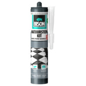 Bison natuursteenkit transparant-grijs koker 310 ml