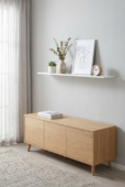 Duraline wandplank 4XS XS2 wit hout 80x23,5 cm 18 mm