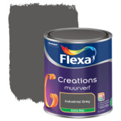 Flexa Creations muurverf extra mat industrial grey 1 liter