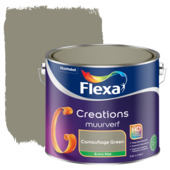 Flexa Creations muurverf extra mat camouflage green 2,5 liter