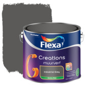 Flexa Creations muurverf extra mat industrial grey 2,5 liter