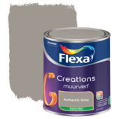 Flexa Creations muurverf extra mat authentic grey 1 liter