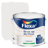Flexa Strak op de Muur muurverf mat wolkenwit 2,5 liter