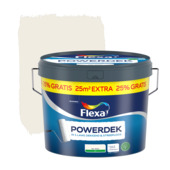 Flexa Powerdek muurverf mat RAL 9010 gebroken wit 10 liter + 25% GRATIS