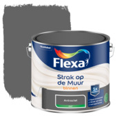 Flexa Strak op de Muur muurverf mat antraciet 2,5 liter