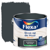 Flexa Strak op de Muur muurverf Grafietblauw/RAL7016 2,5 liter
