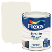Flexa Strak in de Lak buitenlak zijdeglans RAL 9010 gebroken wit 750 ml