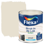 Flexa Strak in de Lak buitenlak zijdeglans RAL 9001 crème wit 750 ml