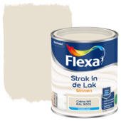 Flexa Strak in de Lak binnenlak zijdeglans RAL 9001 crème wit 750 ml